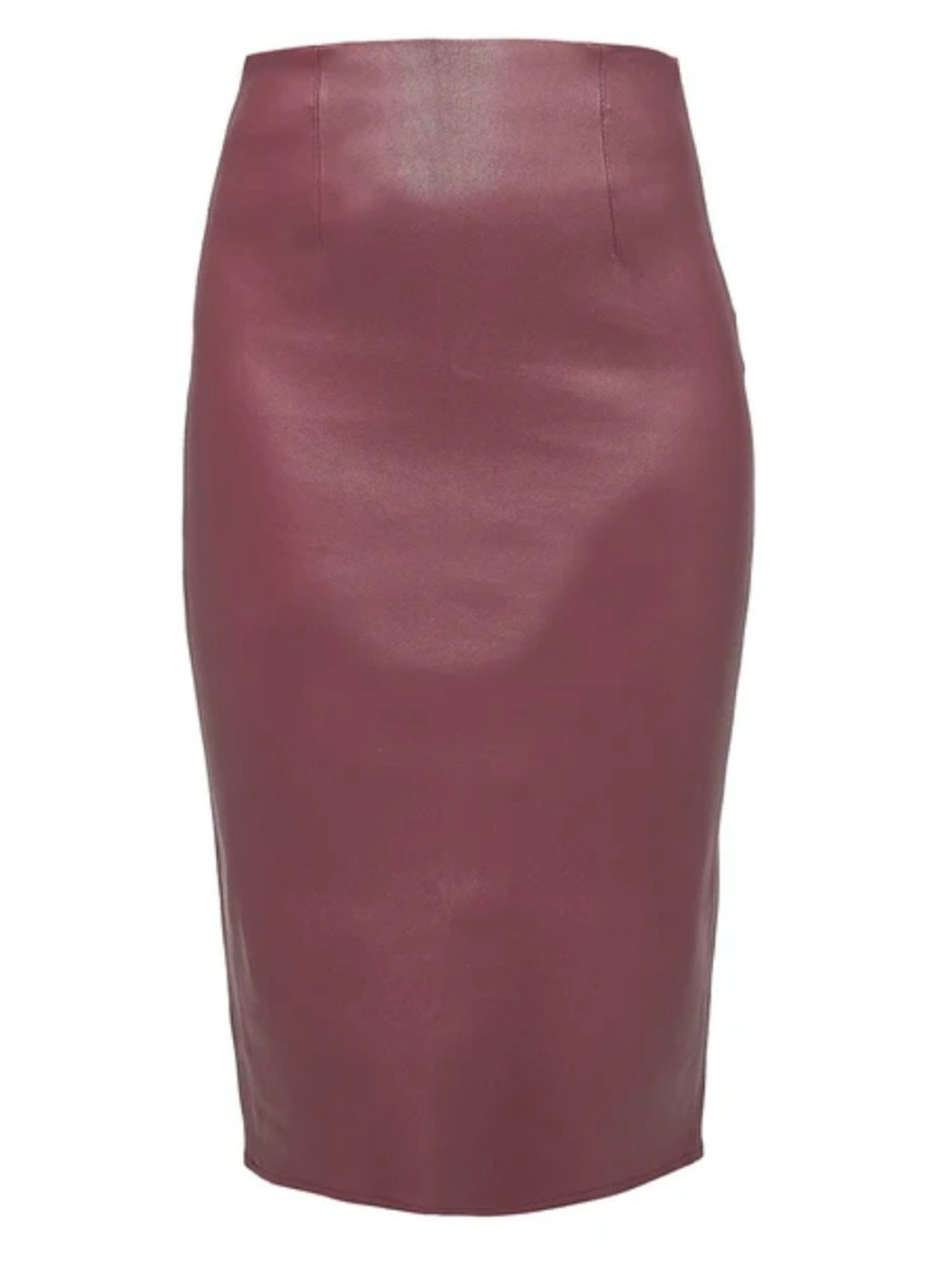 As by DF Burgundy lamb leather stretchy pencil leather skirt size xL